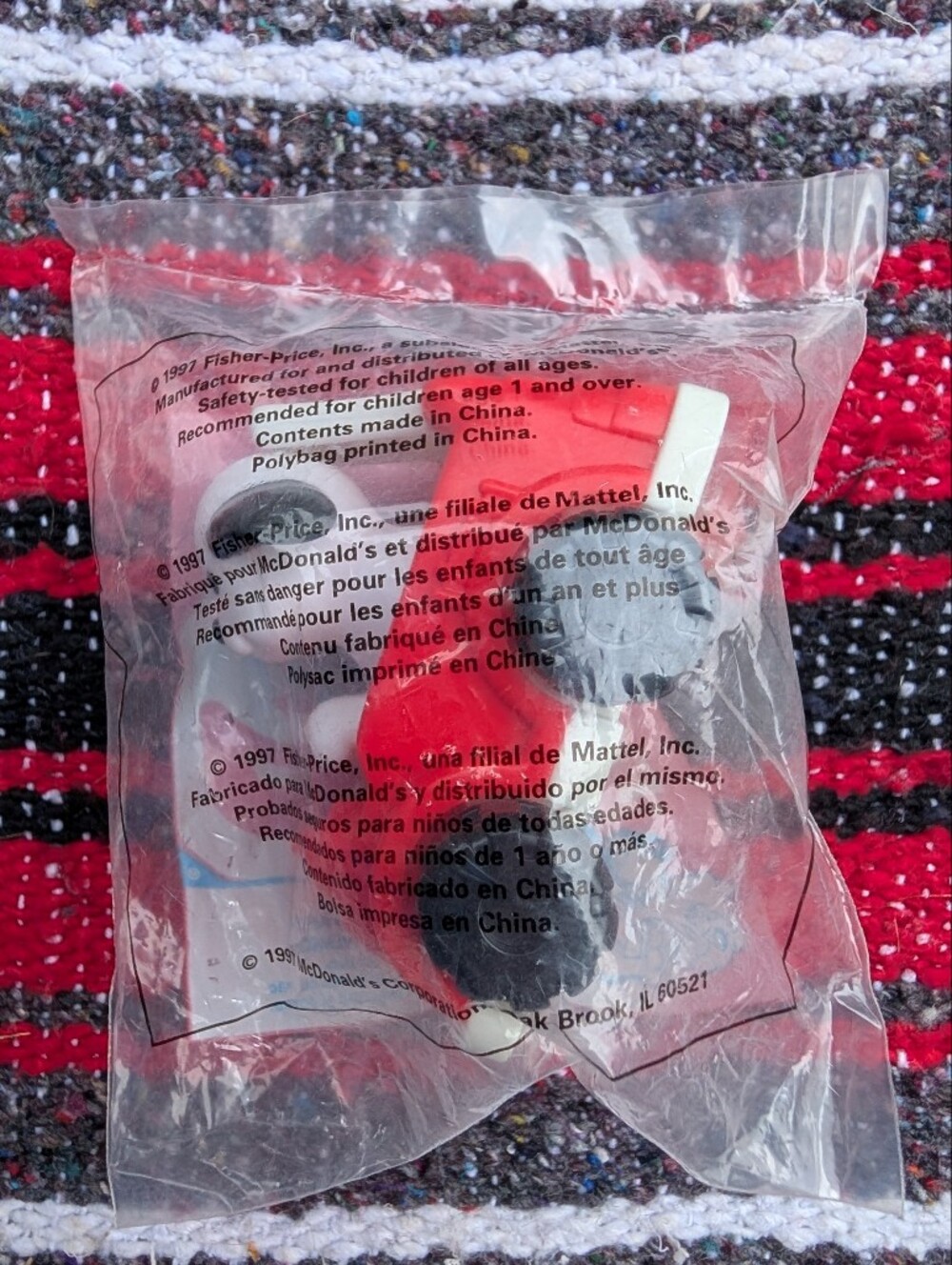 2 For $20 🩷 1997 McDonalds Happy Meal Under 3 Toy Dalmatian in Car Fisher Price